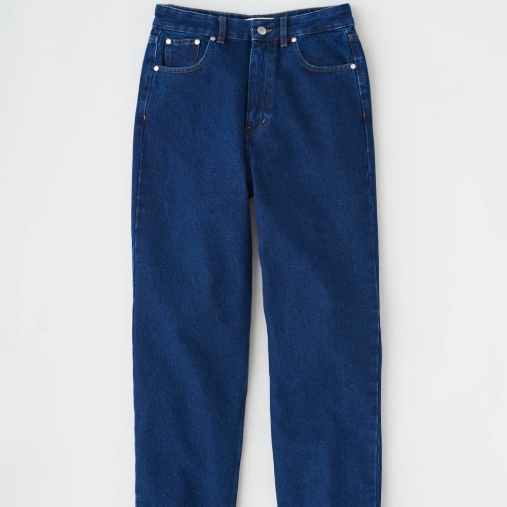 New Womens KOTN Anti-Fit Faux Denim Dark Wash Size 6